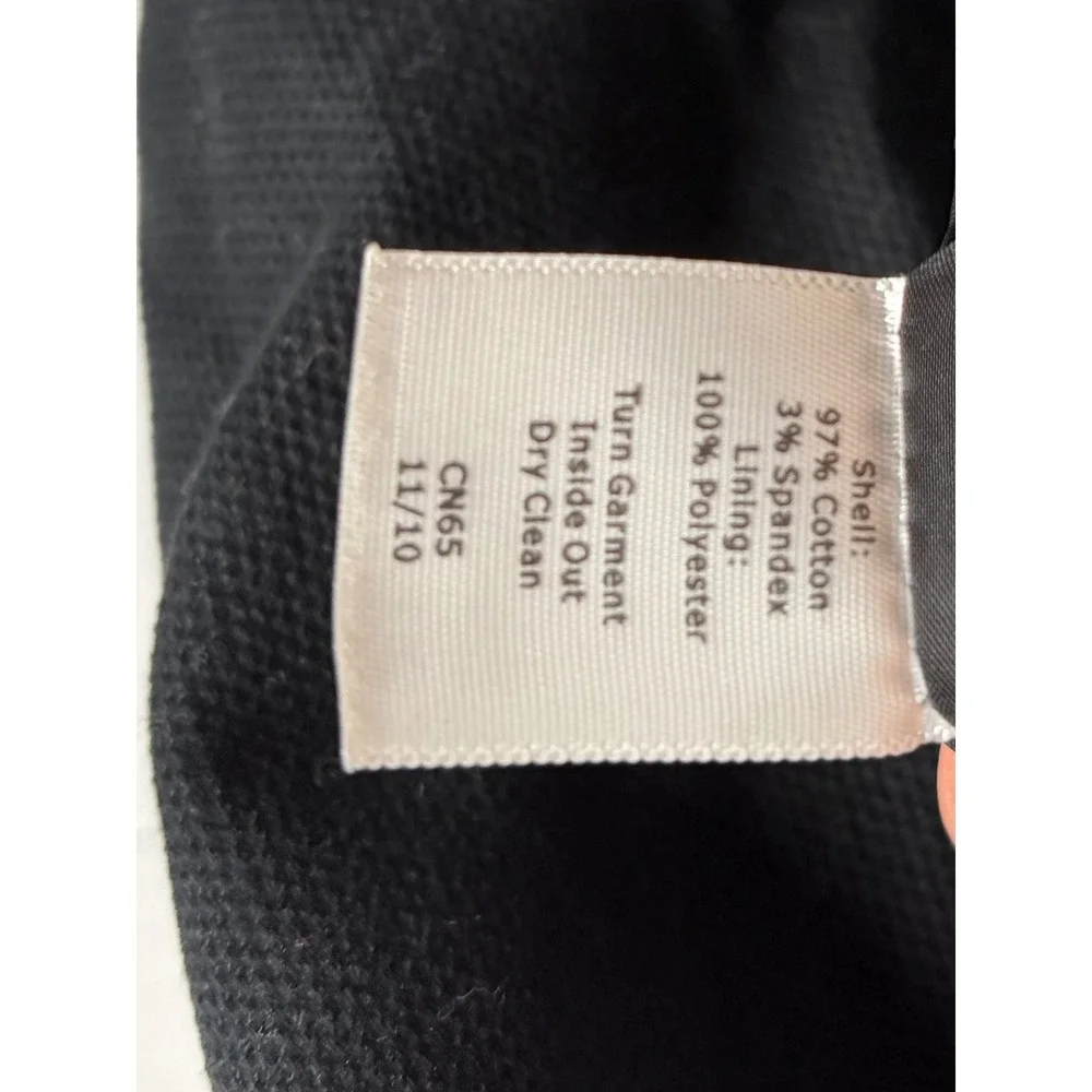 Talbots Jacket‎ Cotton Twill Black Buttons Tailored Women 10P Petite Preppy EUC